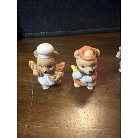 Set of‎ 6 Vintage Homco Career Professional Bears Home Interior Figurines # 8820 - Picture 2 of 11